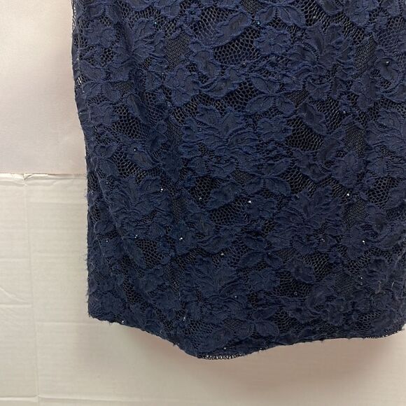 La Femme Lace and sequins formal midi dress size 8 - Picture 4 of 15